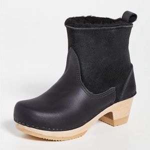 No. 6 Pull On Shearling Mid Heel Boots